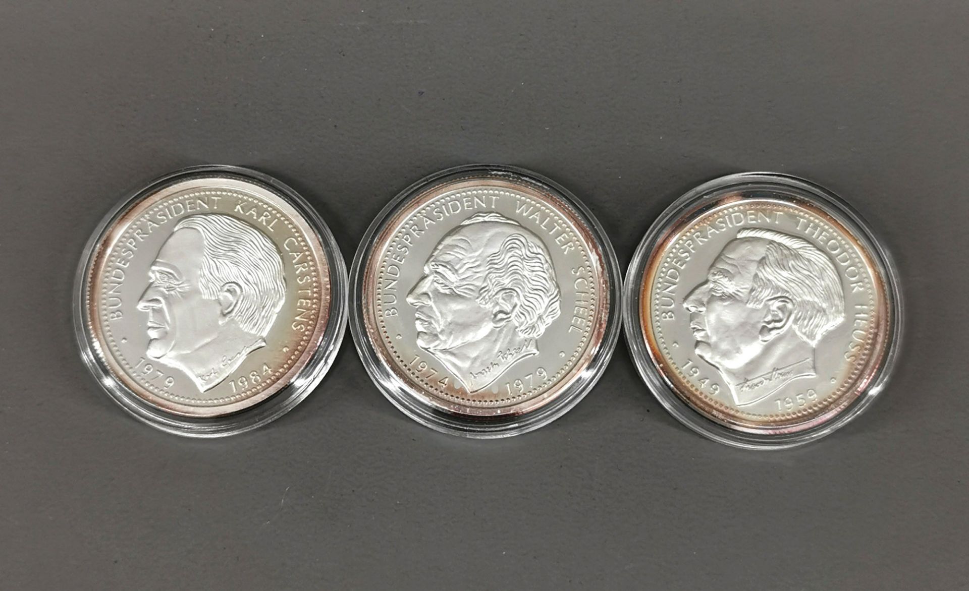 3 Silber-Medaillen Bundespräsidenten