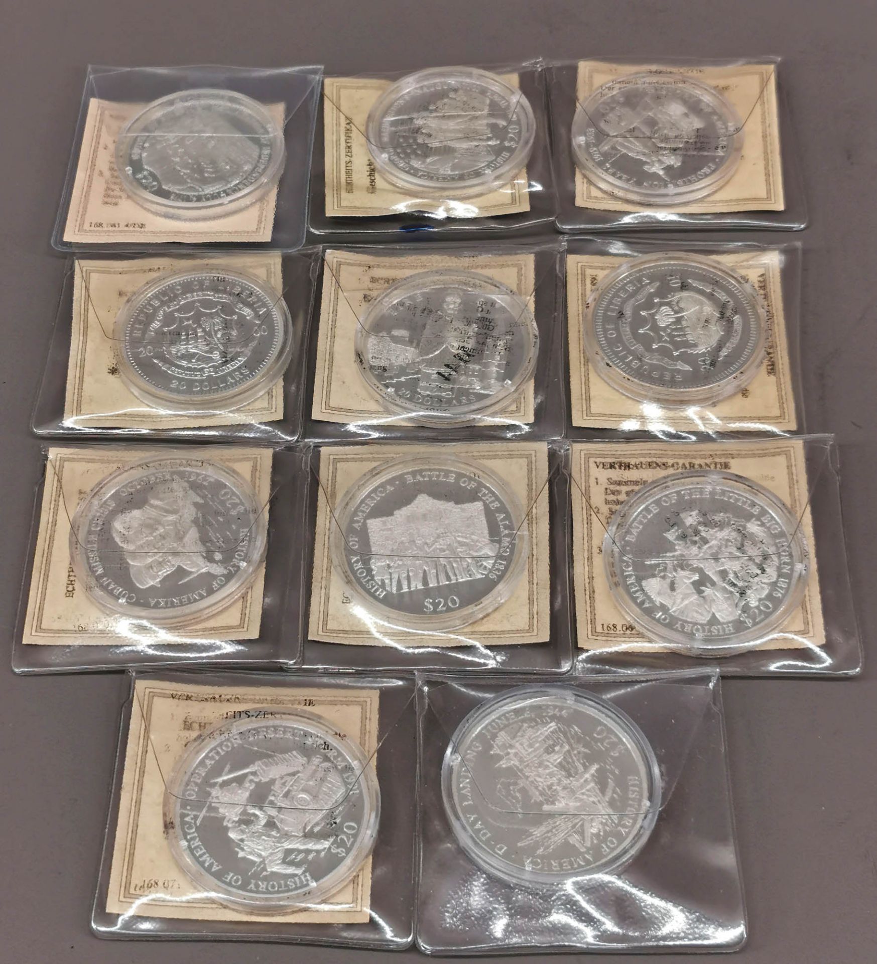 Konvolut 11 x 20 Dollars Silbermünzen - Image 3 of 4