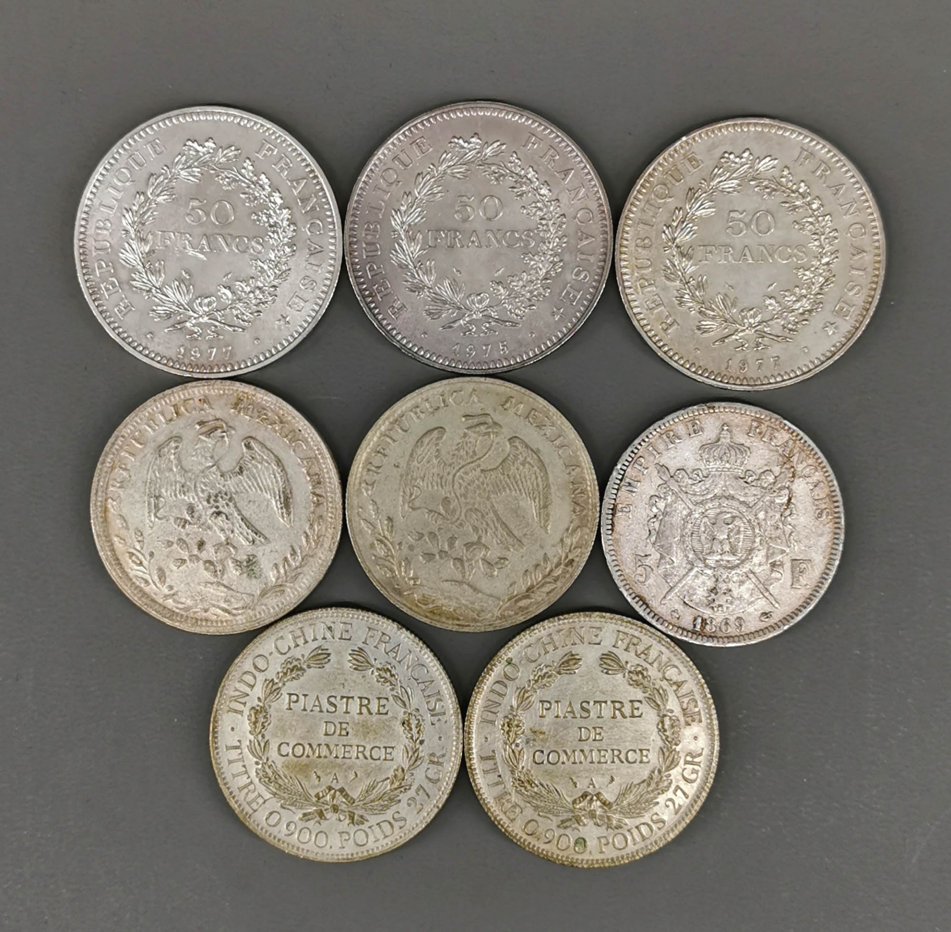 8 Alte Silbermünzen - Bild 3 aus 4