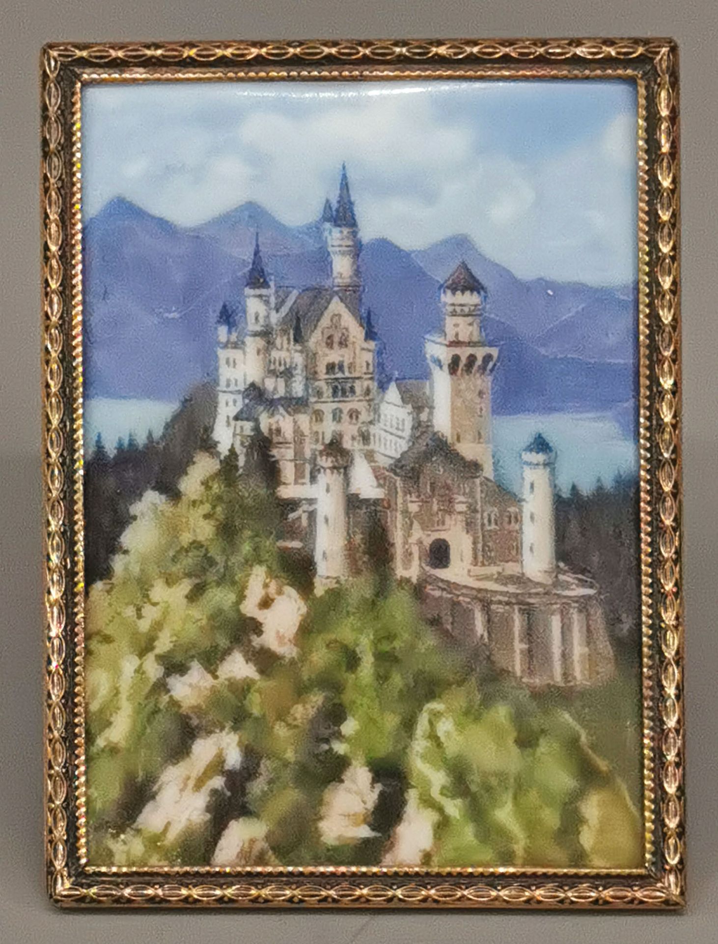 Porzellanbild Schloss Neuschwanstein