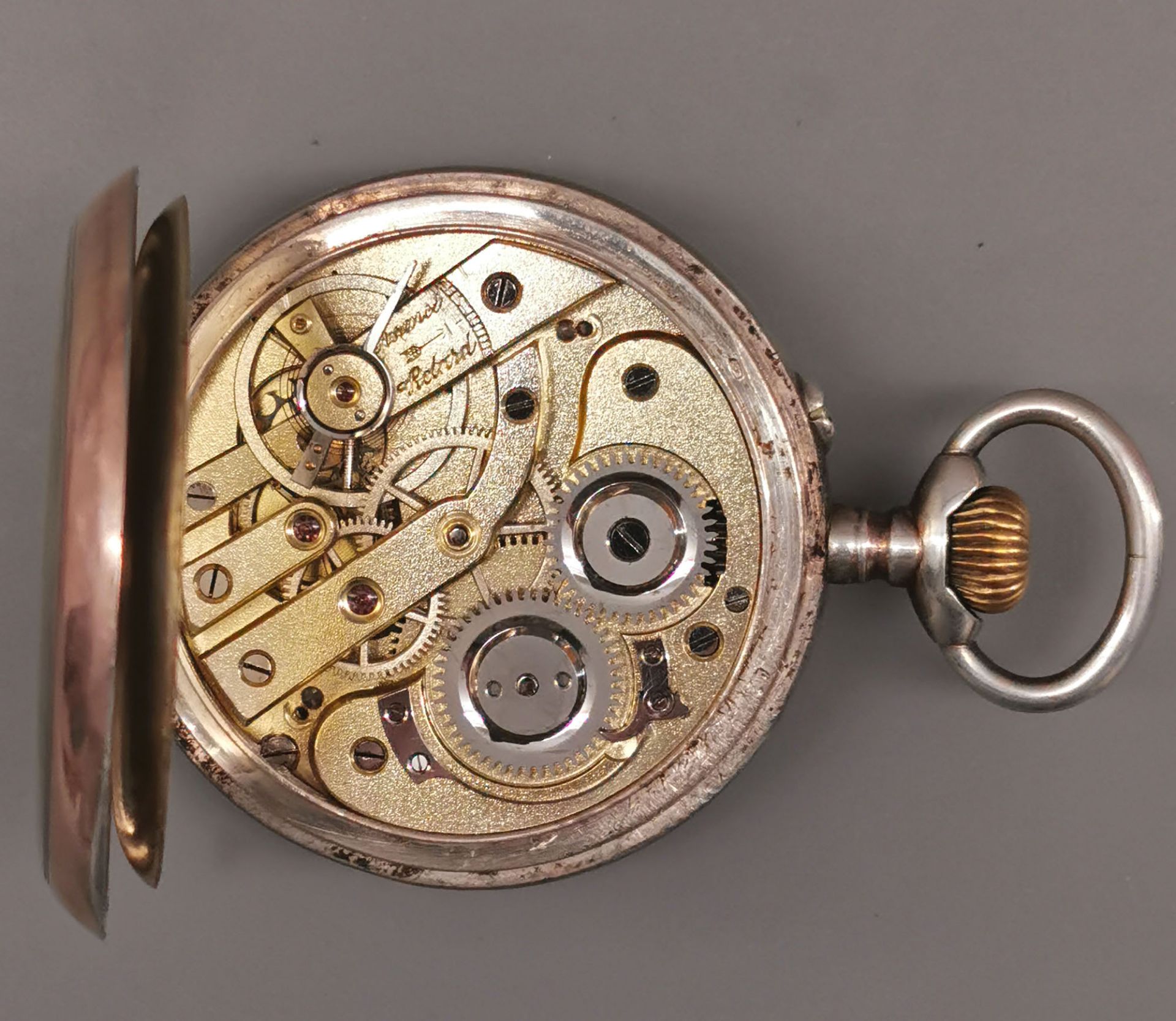 Silberne Herren-Taschenuhr um 1900 - Bild 6 aus 7