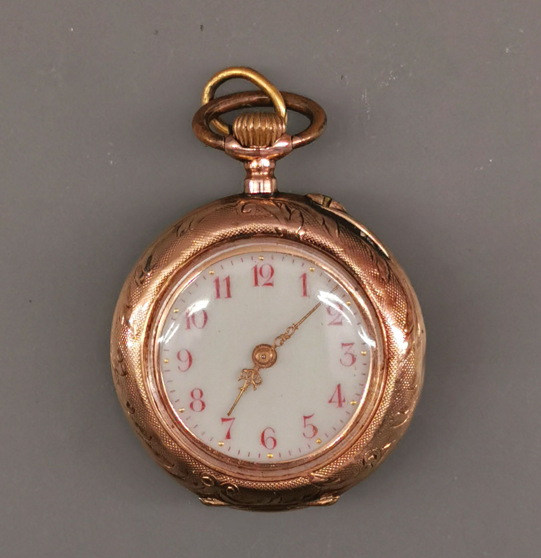 Goldene Damen-Taschenuhr um 1890