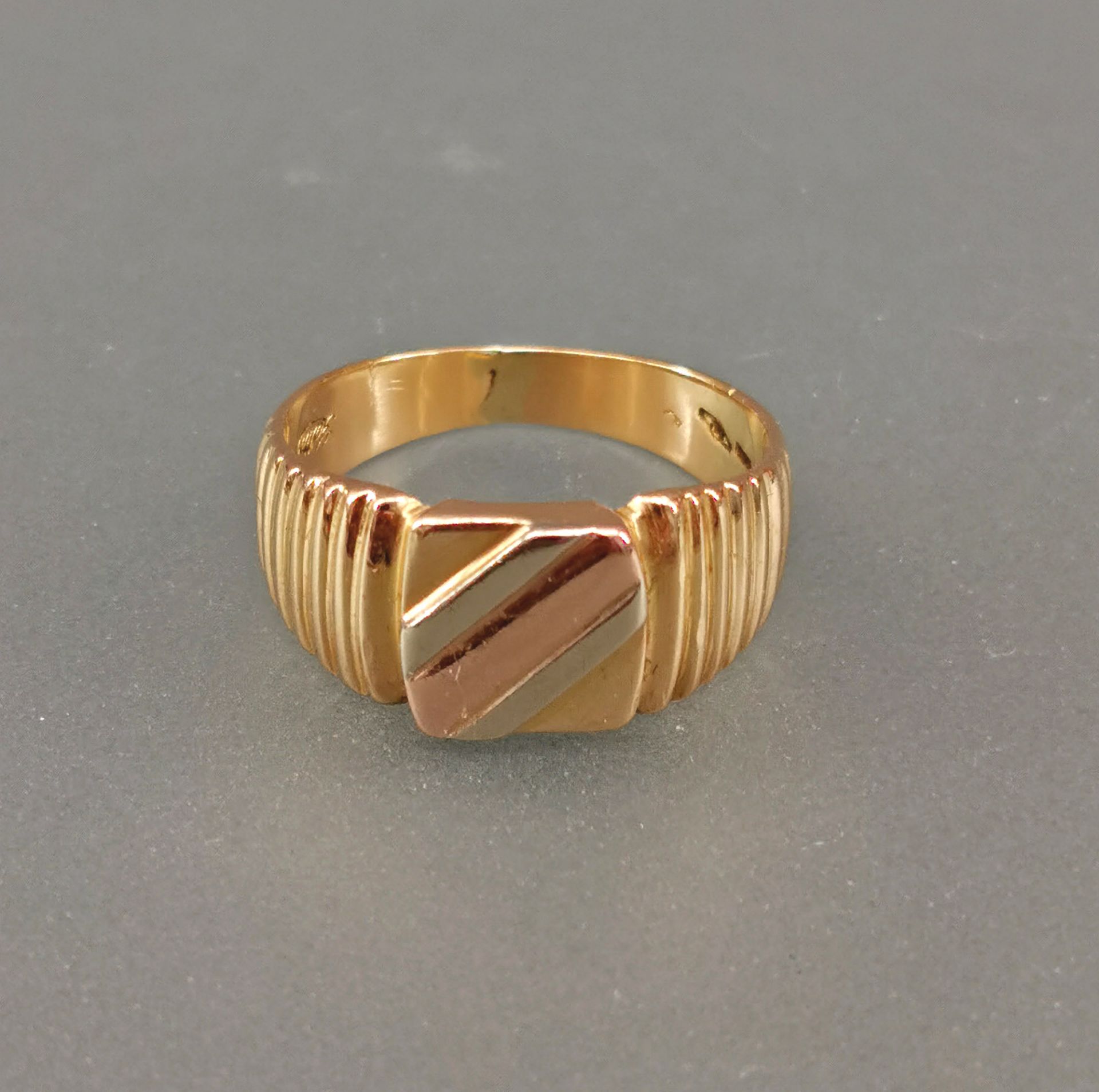 Goldner Herren-Ring - Image 2 of 6