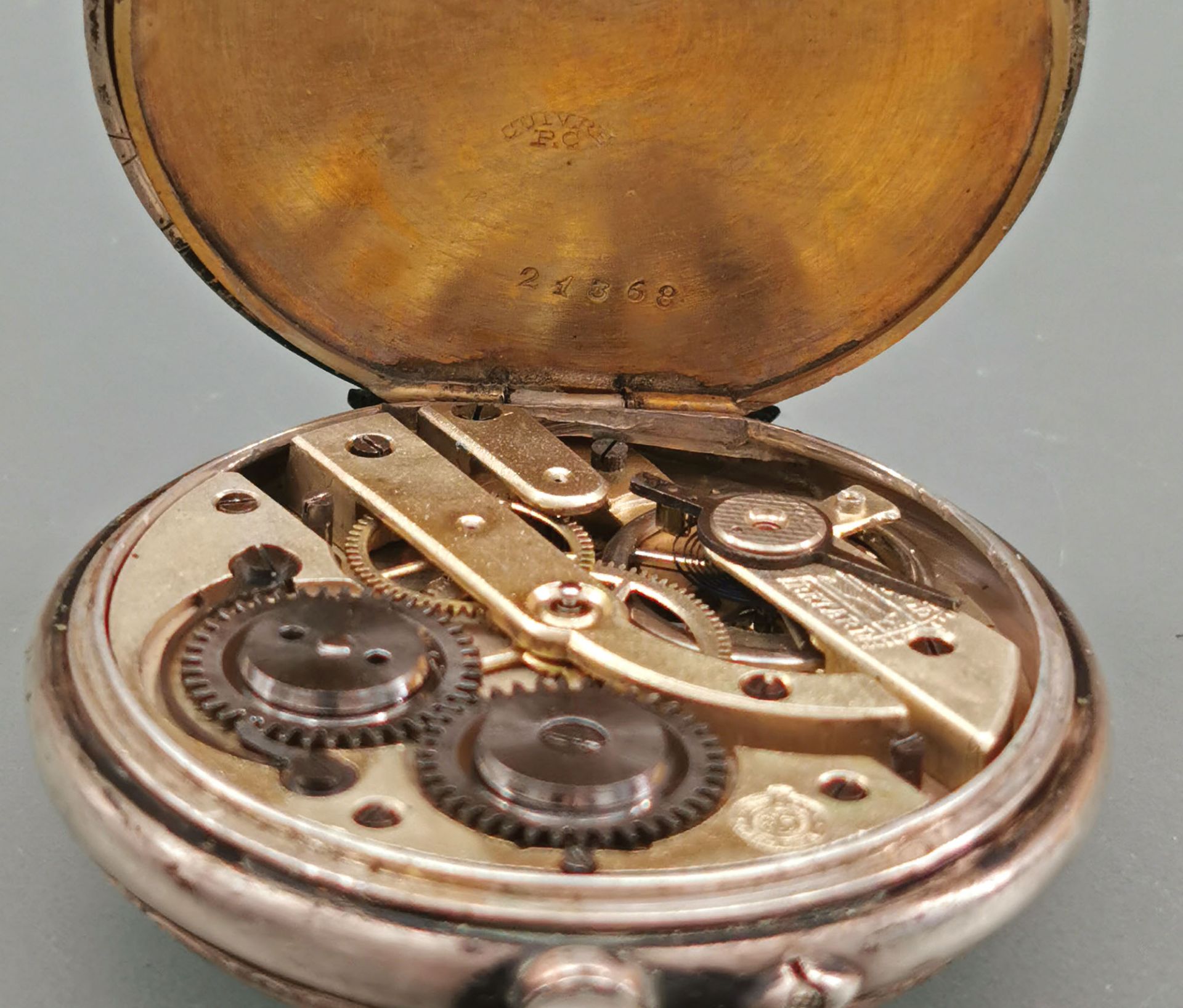 Silberne Herren-Taschenuhr um 1890 - Image 6 of 6