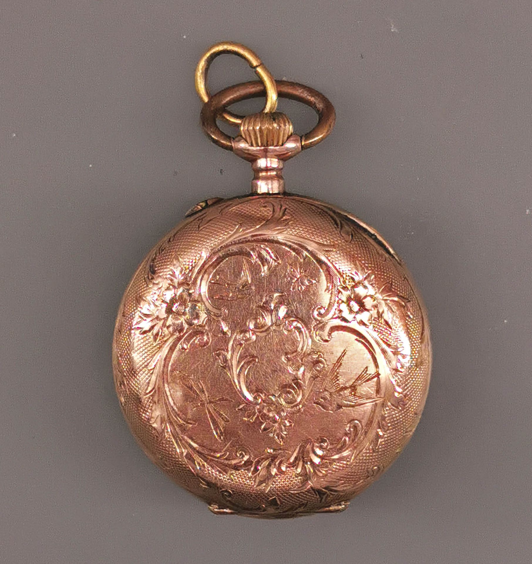 Goldene Damen-Taschenuhr um 1890 - Image 2 of 6