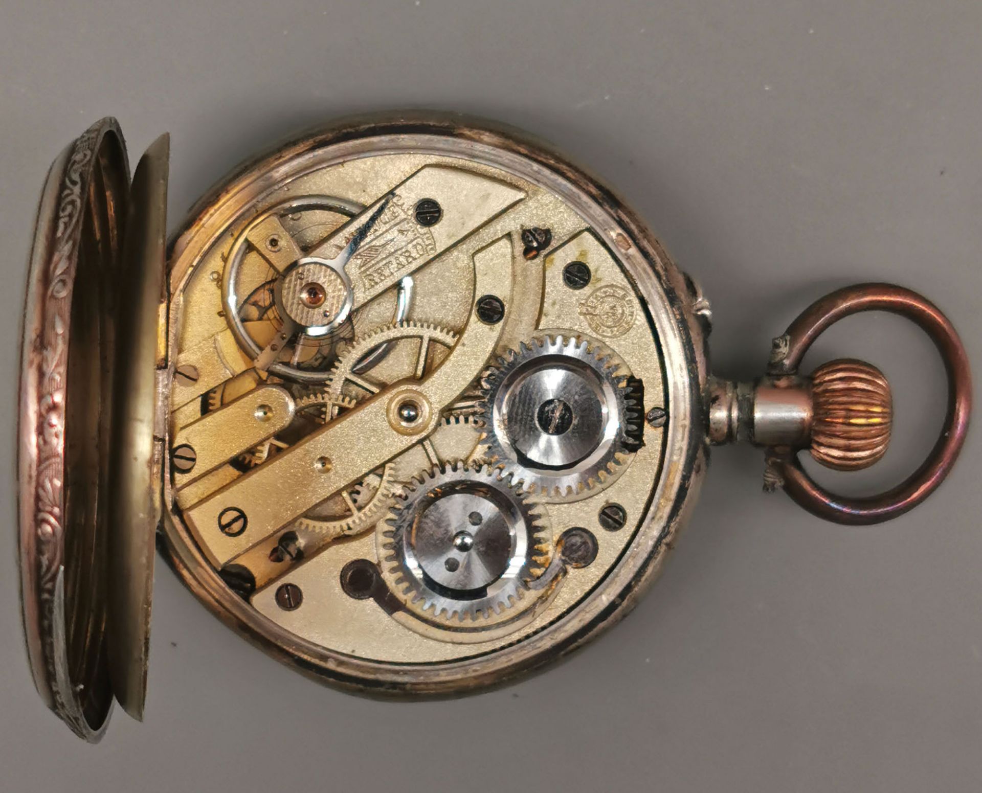 Silberne Herren-Taschenuhr um 1890 - Image 5 of 6