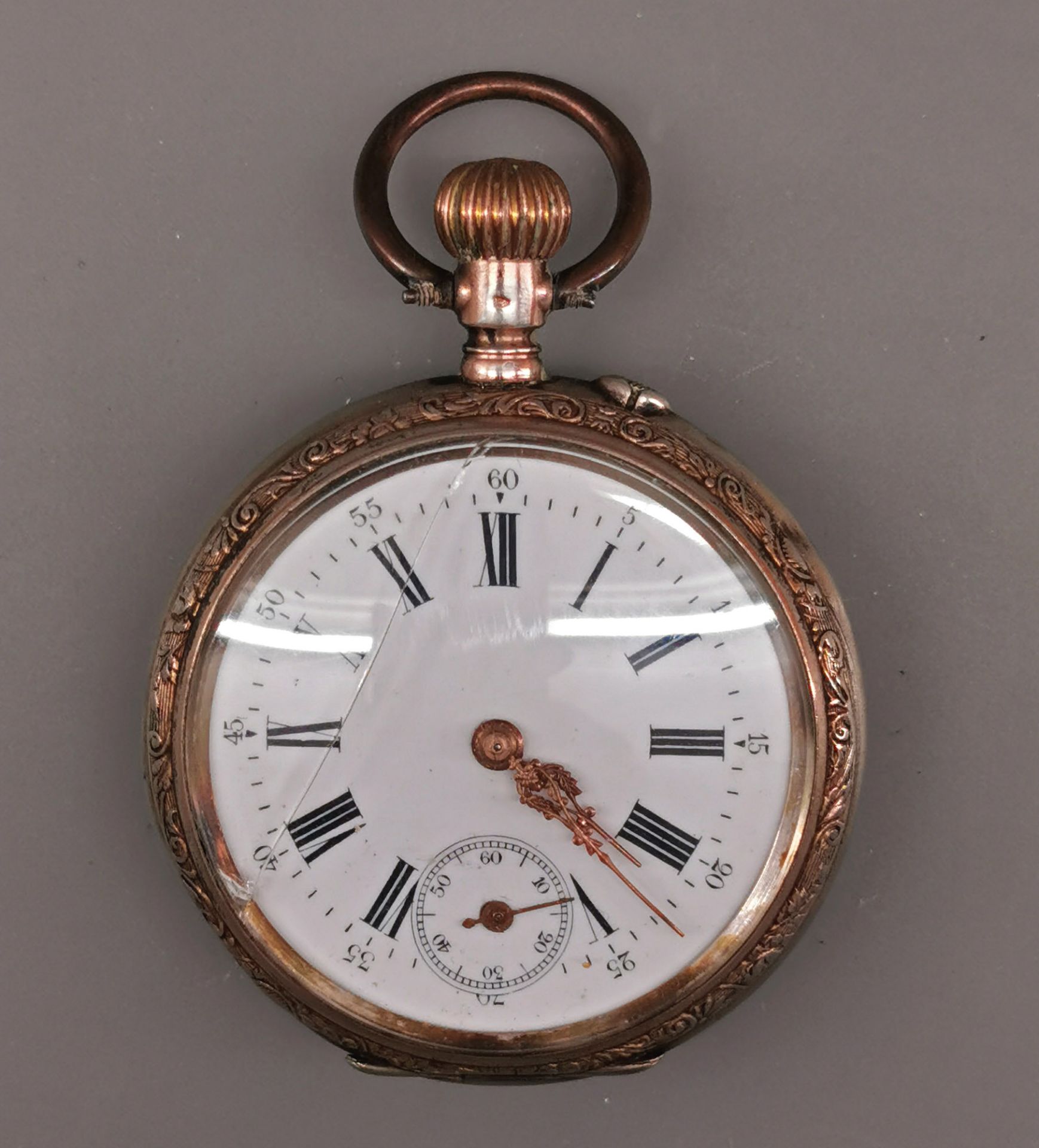Silberne Herren-Taschenuhr um 1890
