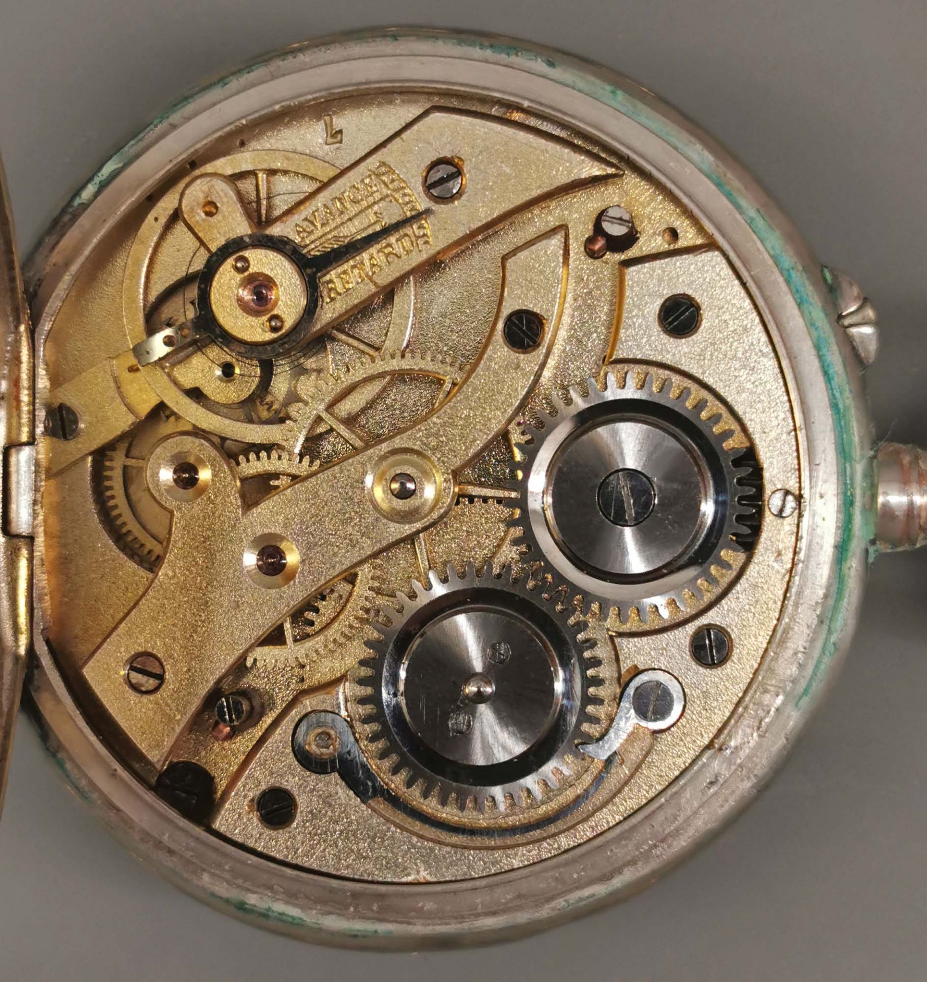 Silberne Herren-Taschenuhr um 1890 - Image 5 of 6