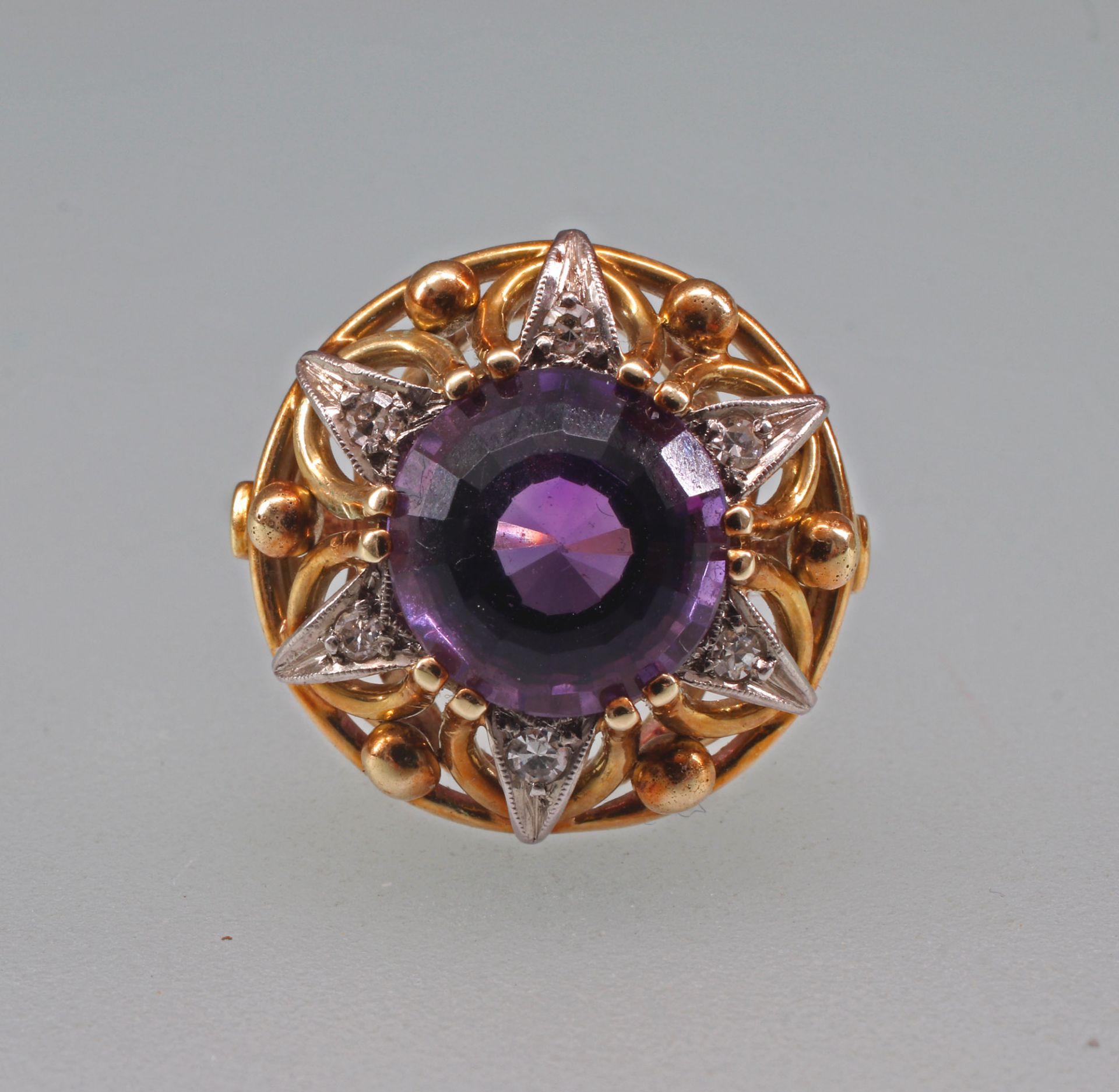 Brillant-Amethyst-Ring - Image 3 of 5