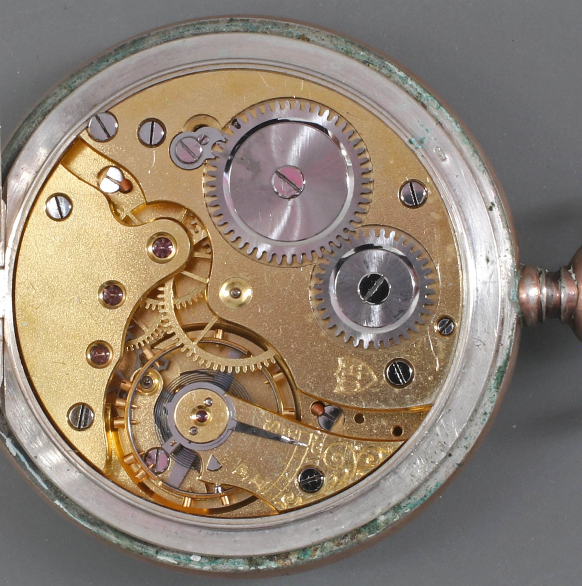 Silberne Herren-Taschenuhr Union Horlogère um 1910 - Image 4 of 4