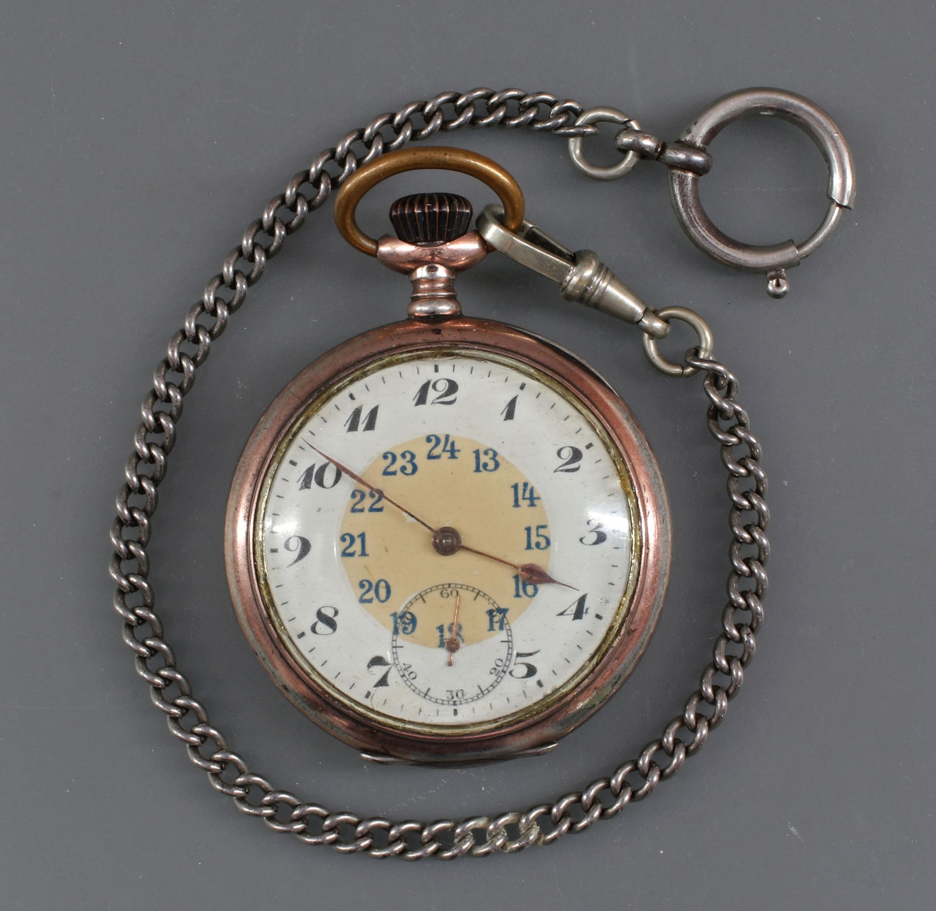 Silberne Herren-Taschenuhr um 1900