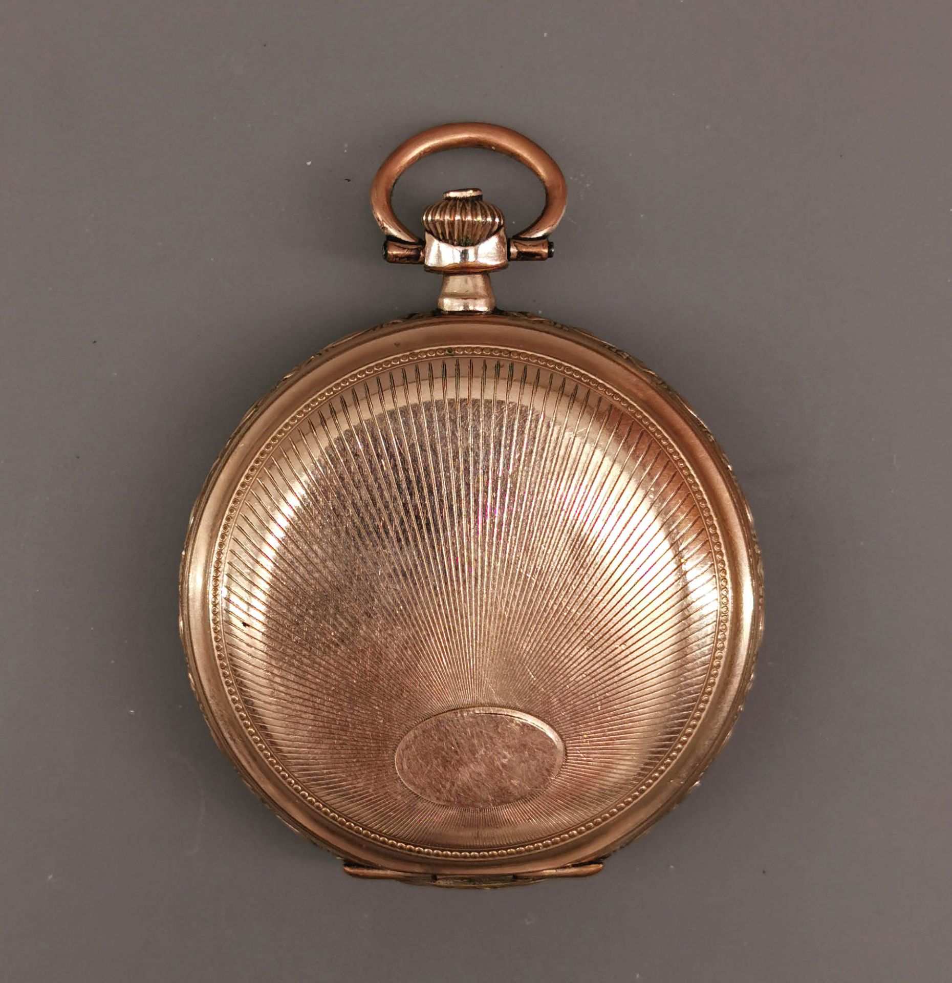 Vergoldete Savonette Sprungdeckel-Taschenuhr Junghans - Bild 2 aus 5