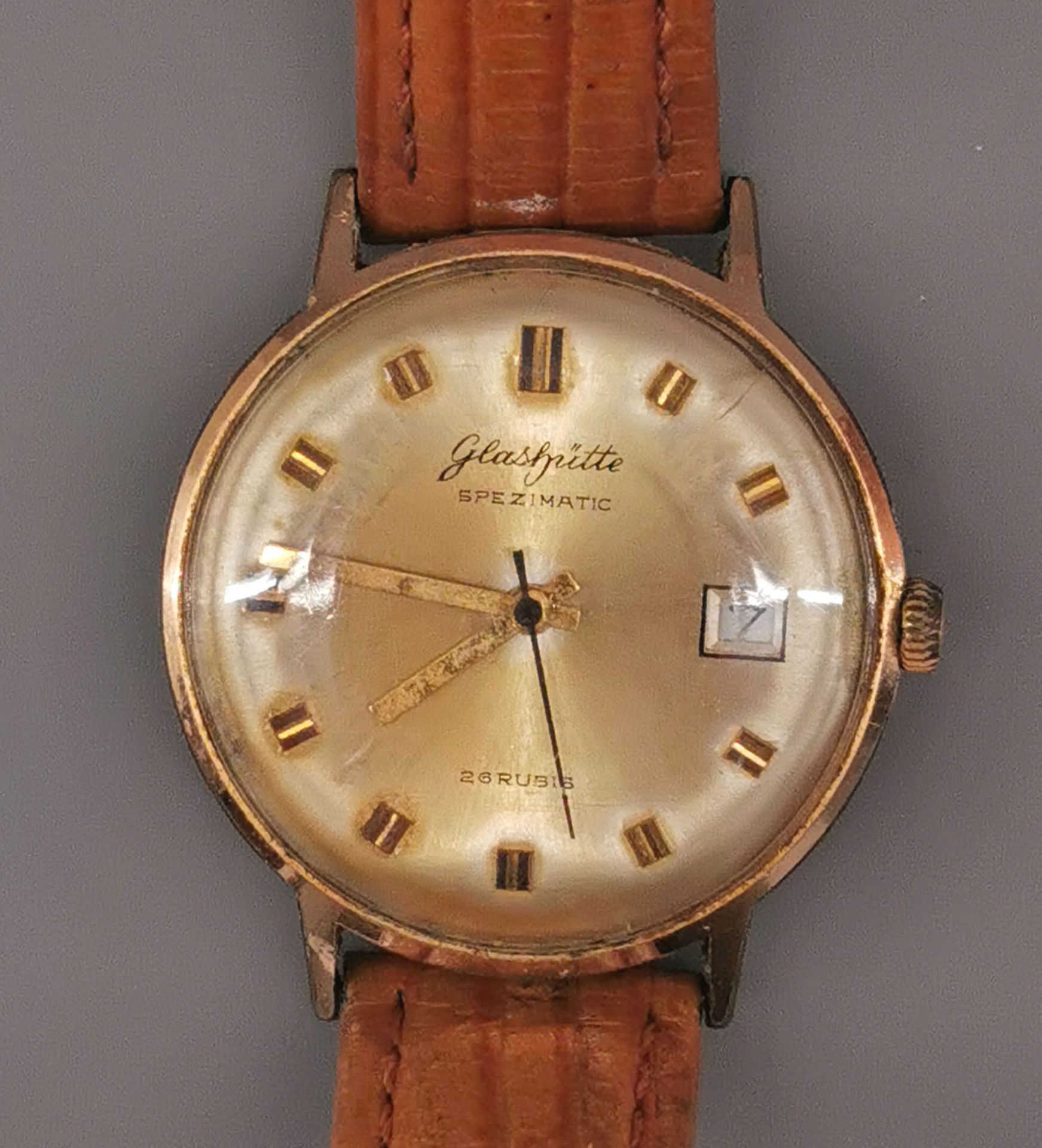 Herren-Armbanduhr Glashütte Spezimatic Kaliber 75 Vintage - Image 2 of 4