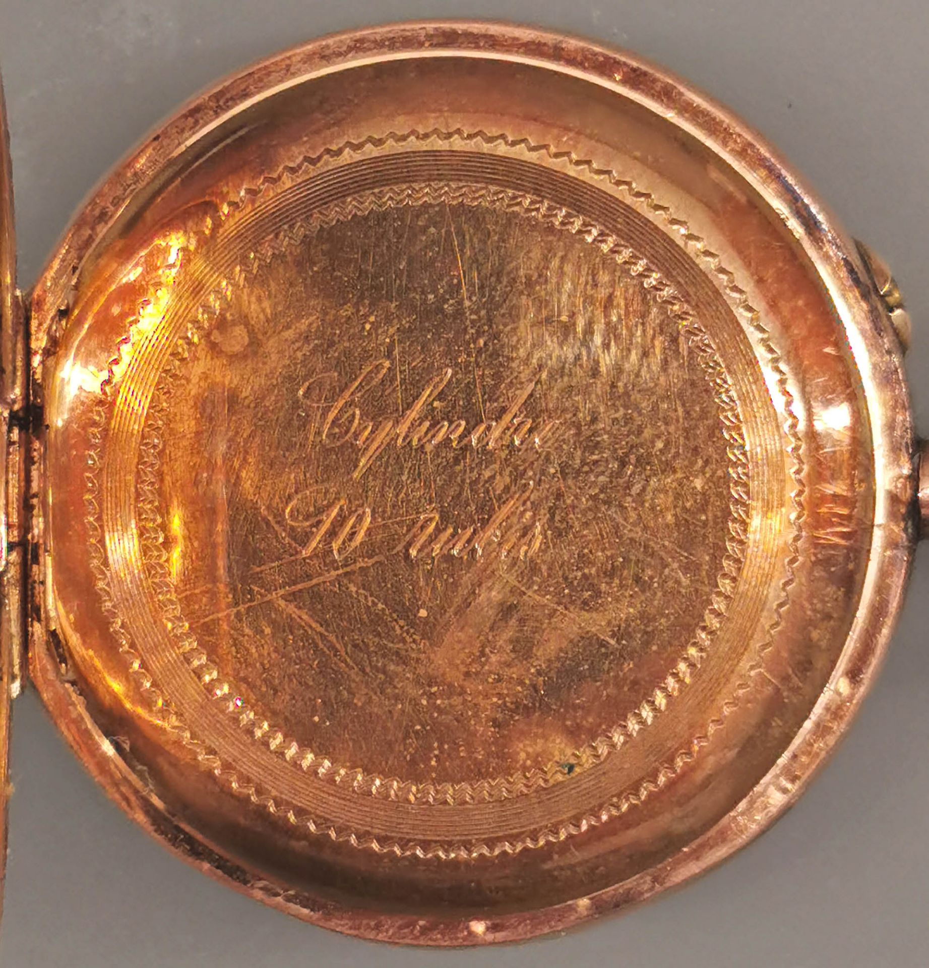 Goldene Damen-Taschenuhr um 1890 - Image 4 of 6