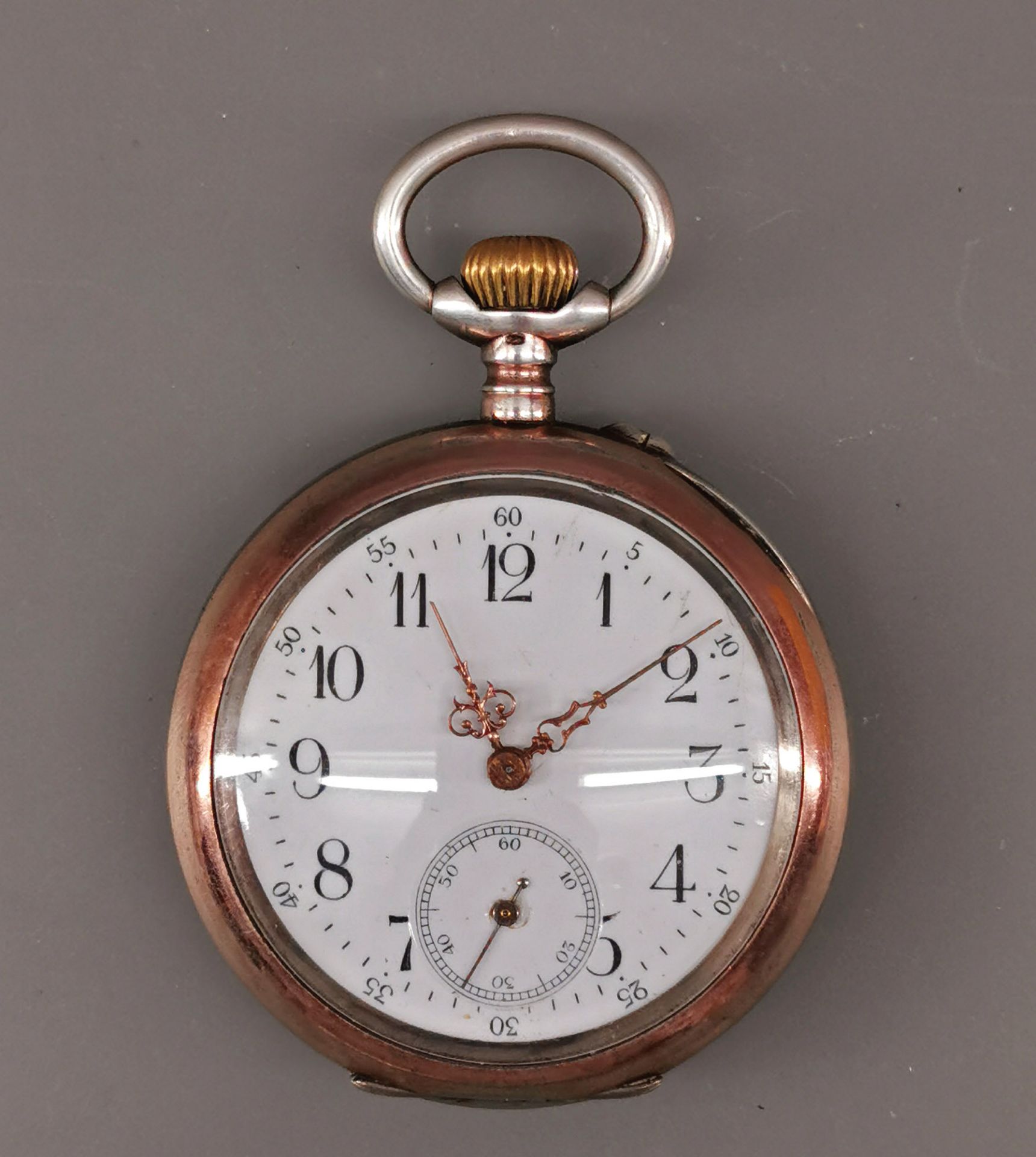 Silberne Herren-Taschenuhr um 1900