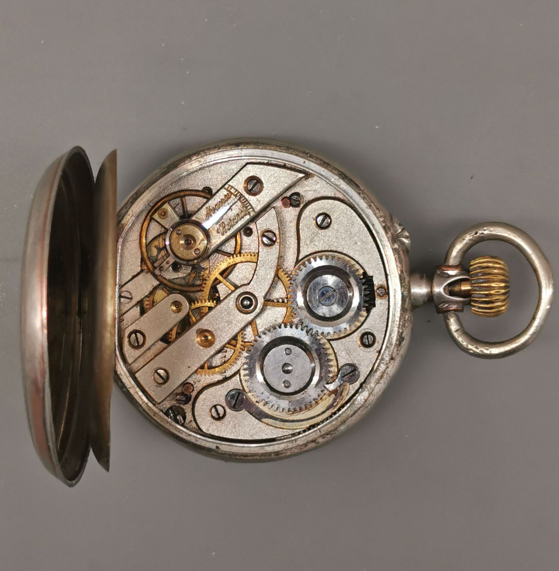 Silberne Herren-Taschenuhr um 1890 - Image 5 of 6