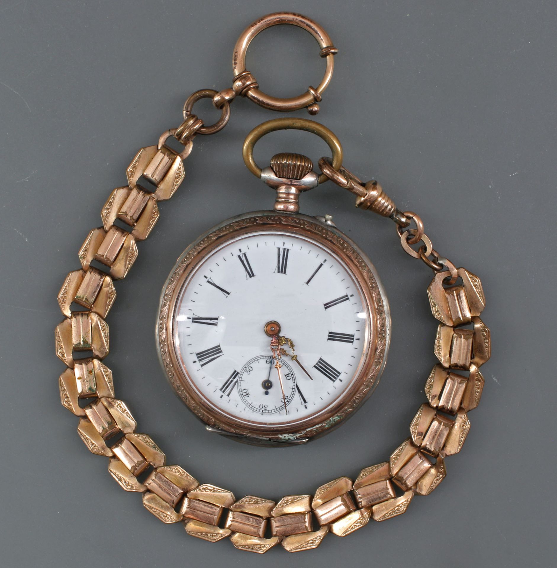 Silberne Herren-Taschenuhr um 1890