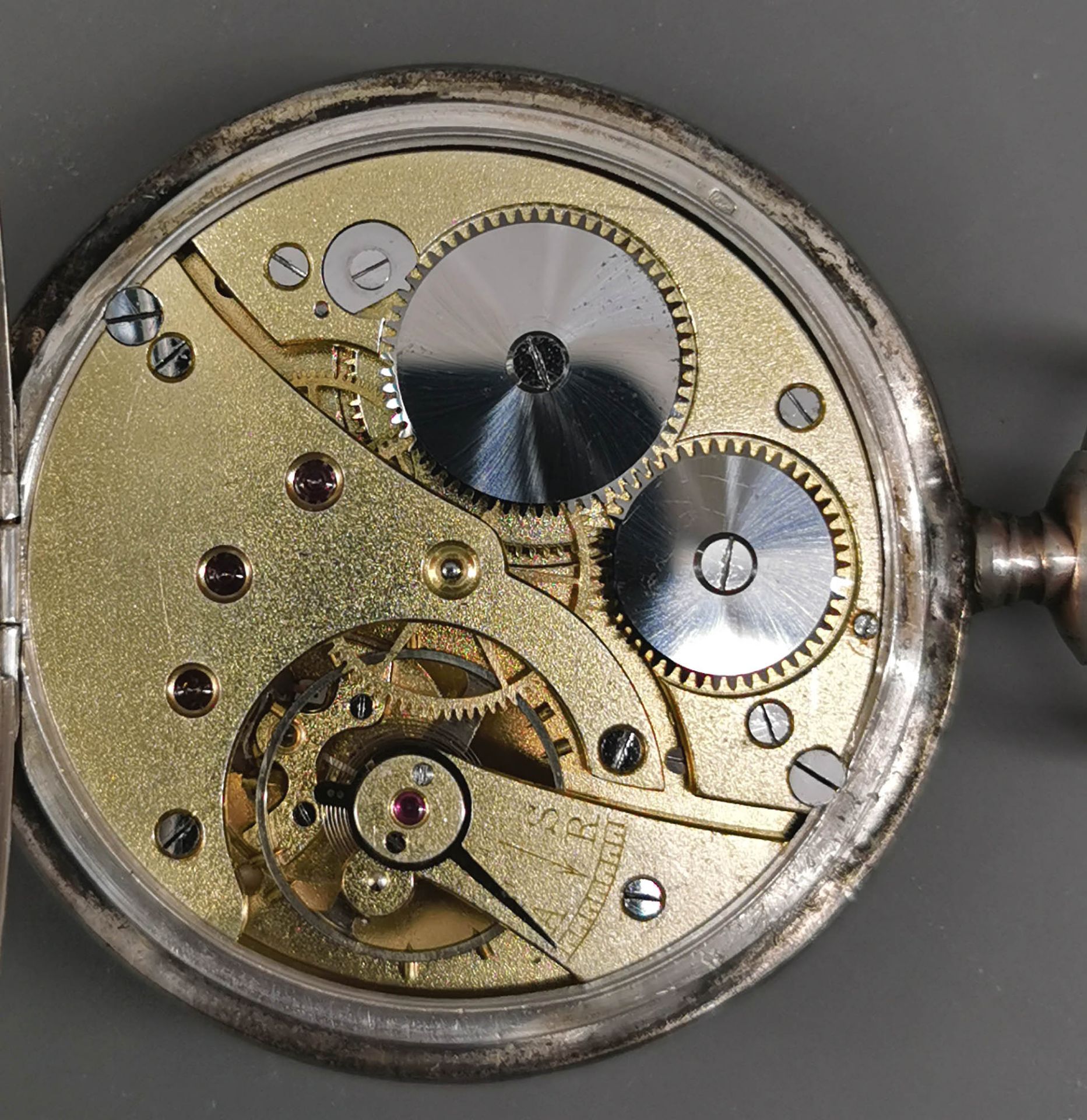 Silberne Herren-Taschenuhr Cyma um 1910 - Image 5 of 5