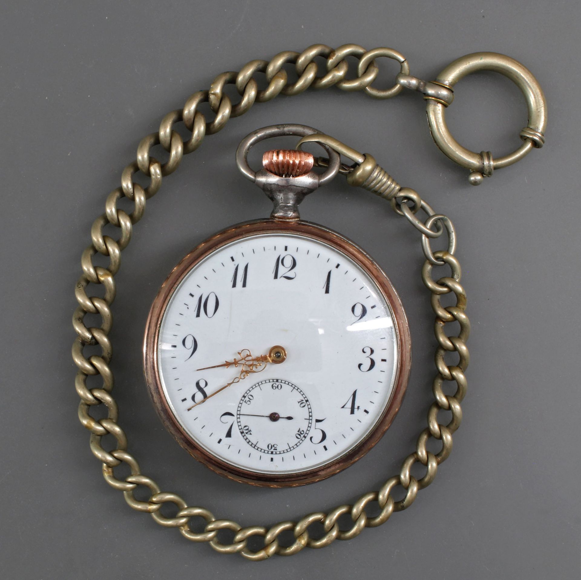 Silberne Herren-Taschenuhr Junghans mit Widmung 1927