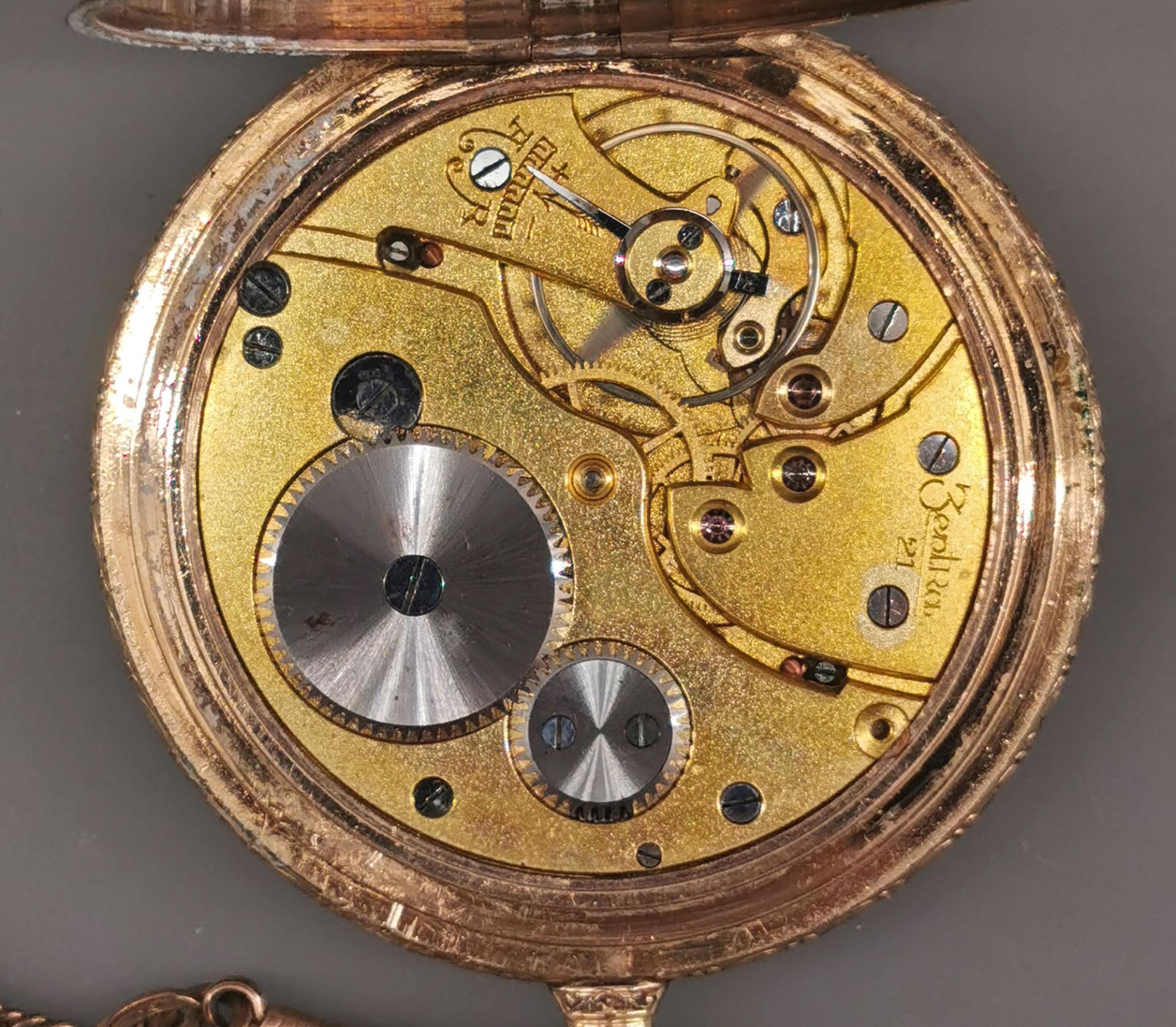 Vergoldete Savonette Sprungdeckel-Taschenuhr Zentra - Image 6 of 6