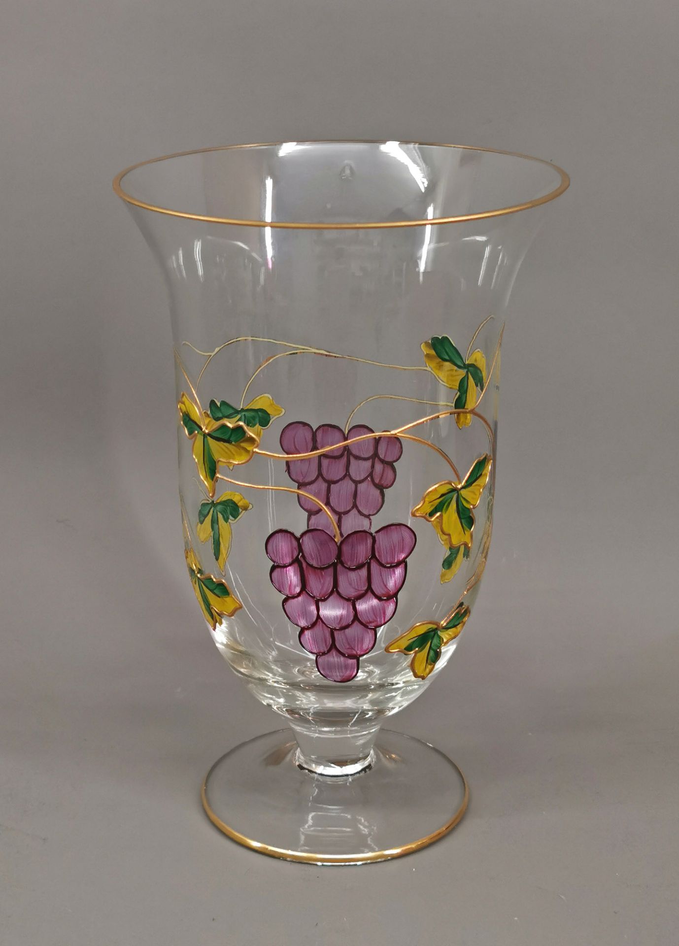 Vase Art Deco Weinrebendekor