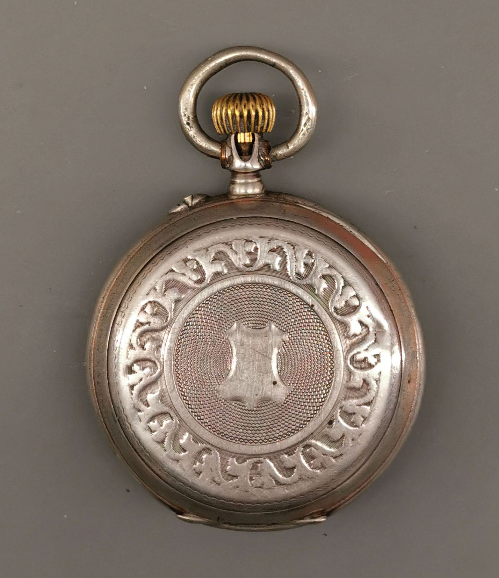 Silberne Herren-Taschenuhr um 1890 - Image 2 of 6