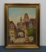 M. WIMMER - GEMÄLDE: "ROTHENBURG OB DER TAUBER"