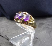 RING MIT AMETHYSTBESATZ