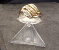 TRICOLOR-RING - 585er Gold