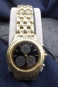 GOLDENE ARMBANDUHR / CHRONOGRAPH - CARTIER COUGAR