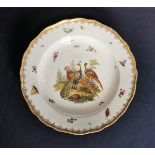 MEISSEN TELLER MIT JAGDLICHEM MOTIV