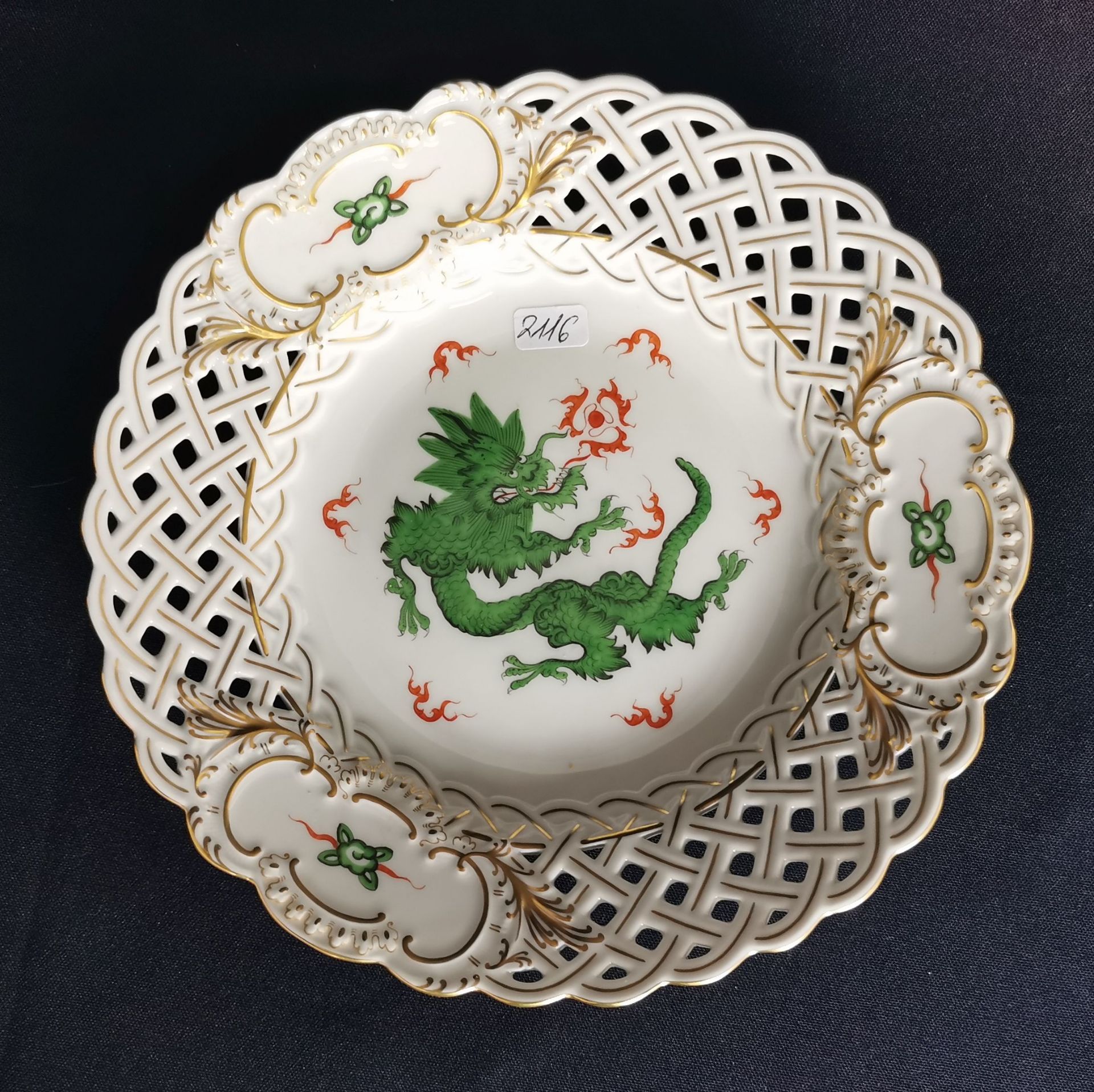 MEISSEN TELLER "MING-DRACHE"