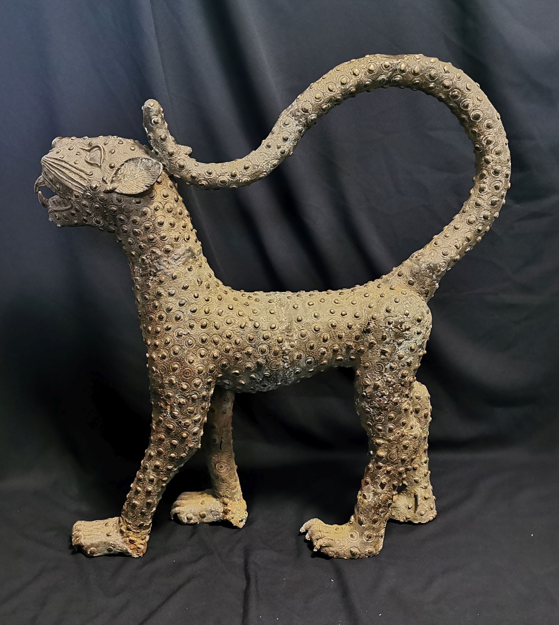 BENIN SCULPTURE "LEOPARD" - Image 4 of 5