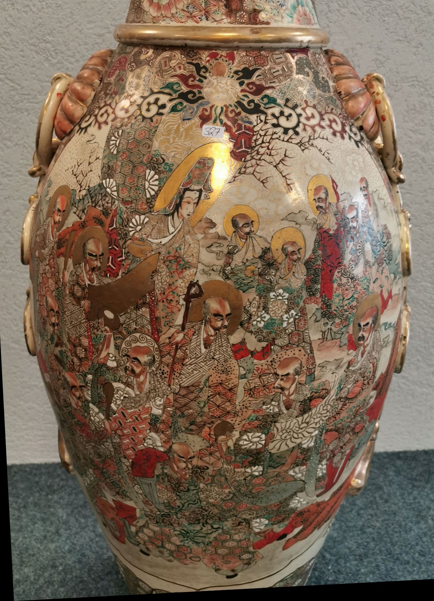 GROSSE SATSUMA VASE - Bild 2 aus 9