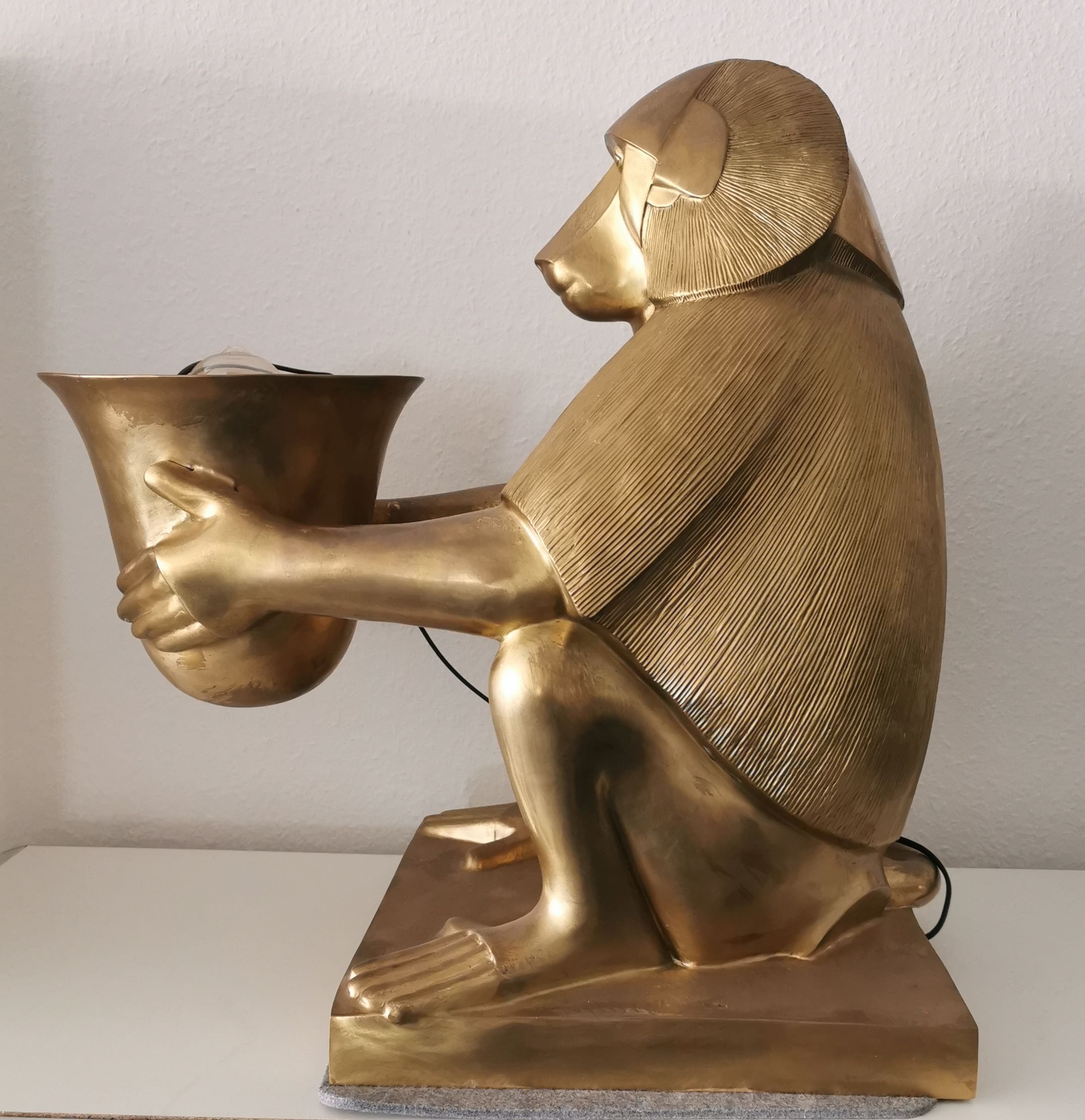 SCULPTURE / LAMP "BABOON" - Image 2 of 4