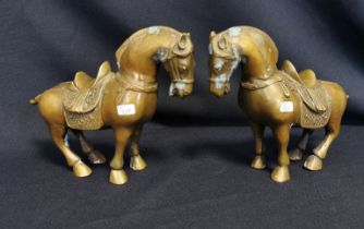 PAIR OF HORSES IN TANG STYLE