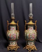 CHINESE VASES AS PETROLEUM LAMPS