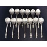 COLLECTION OF APOSTLE SPOONS - 13 PIECES 