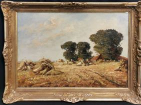 PAINTING: "SHEAVES OF GRAIN IN THE FIELD".
