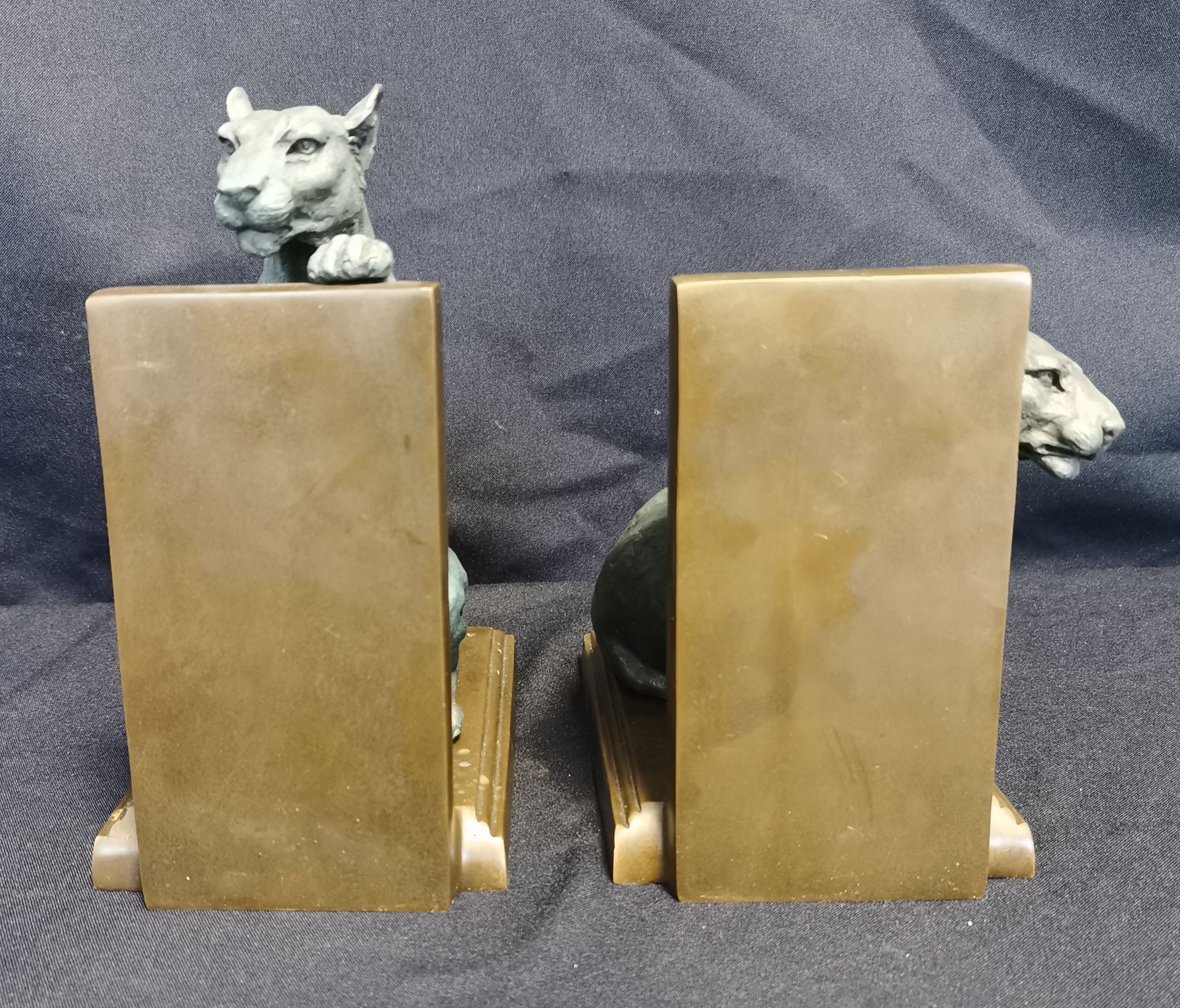 ROGER GODCHAUX - "PANTHER" BOOKENDS - Image 3 of 4
