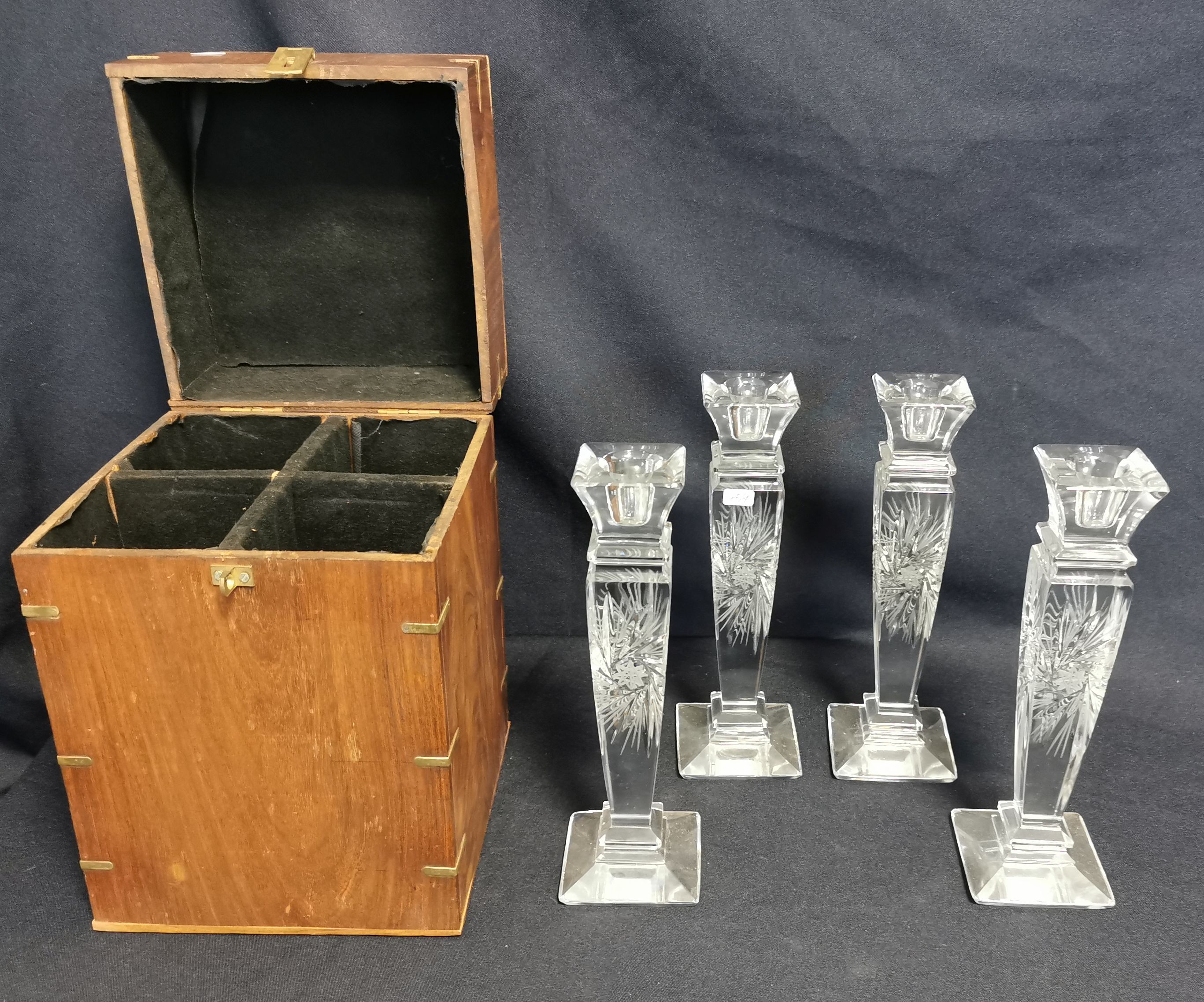 4 CANDLESTICKS IN A BOX