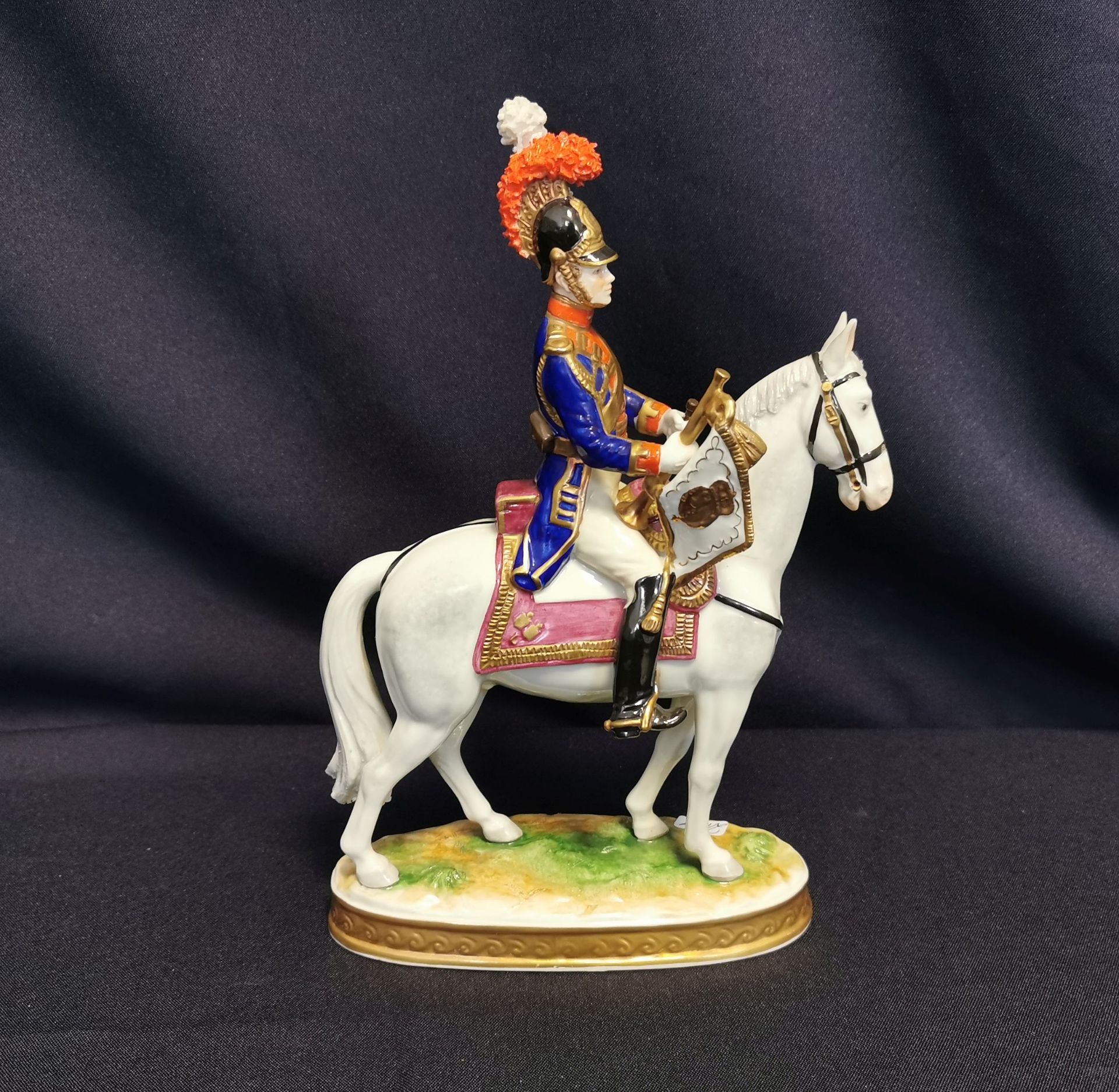 PORCELAIN FIGURE "TRUMPETER 1814/1815" - Image 3 of 5