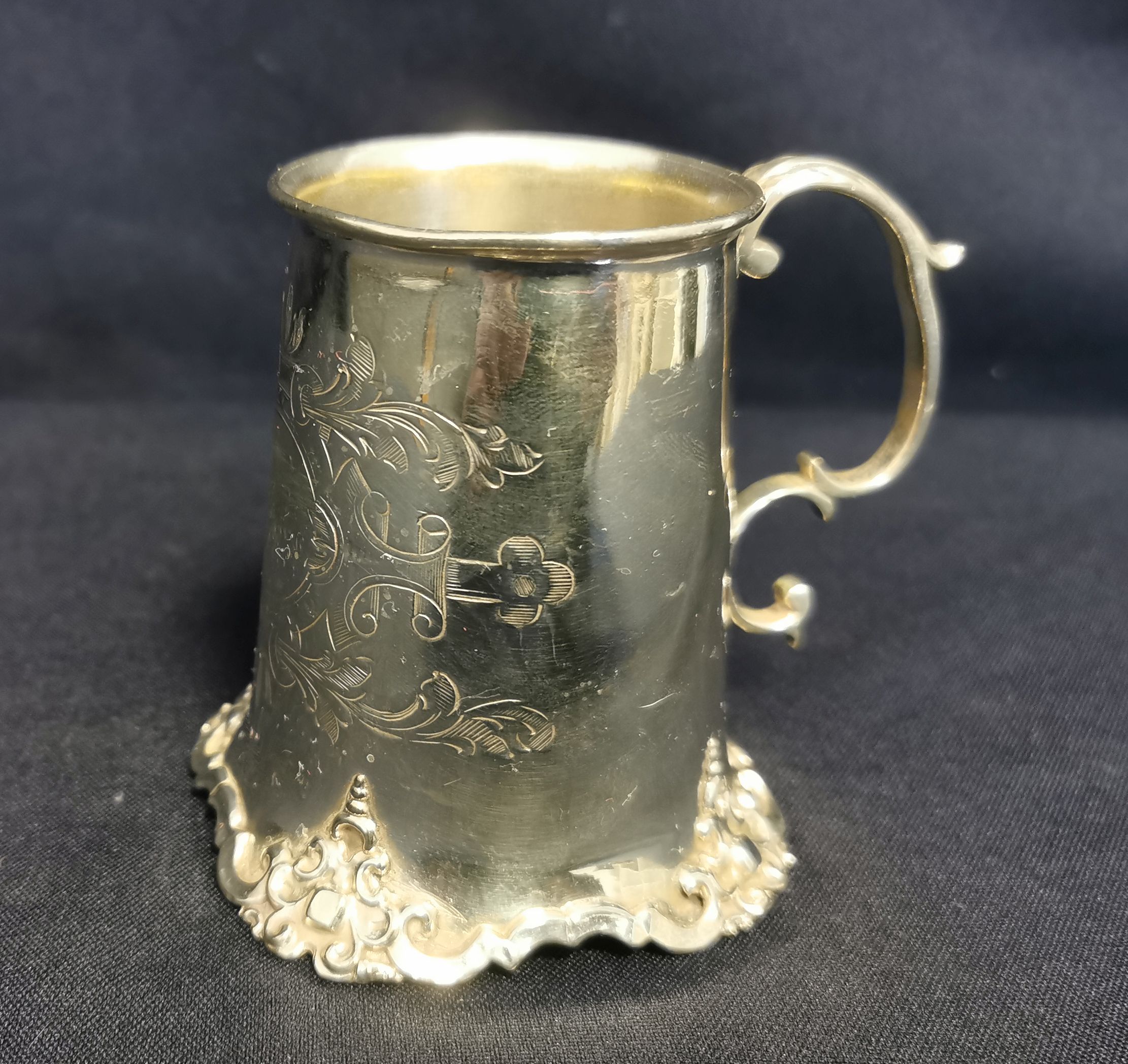 SILVER-PLATED MUG