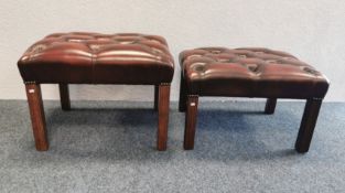 2 CHESTERFIELD HOCKER