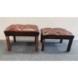 2 CHESTERFIELD HOCKER