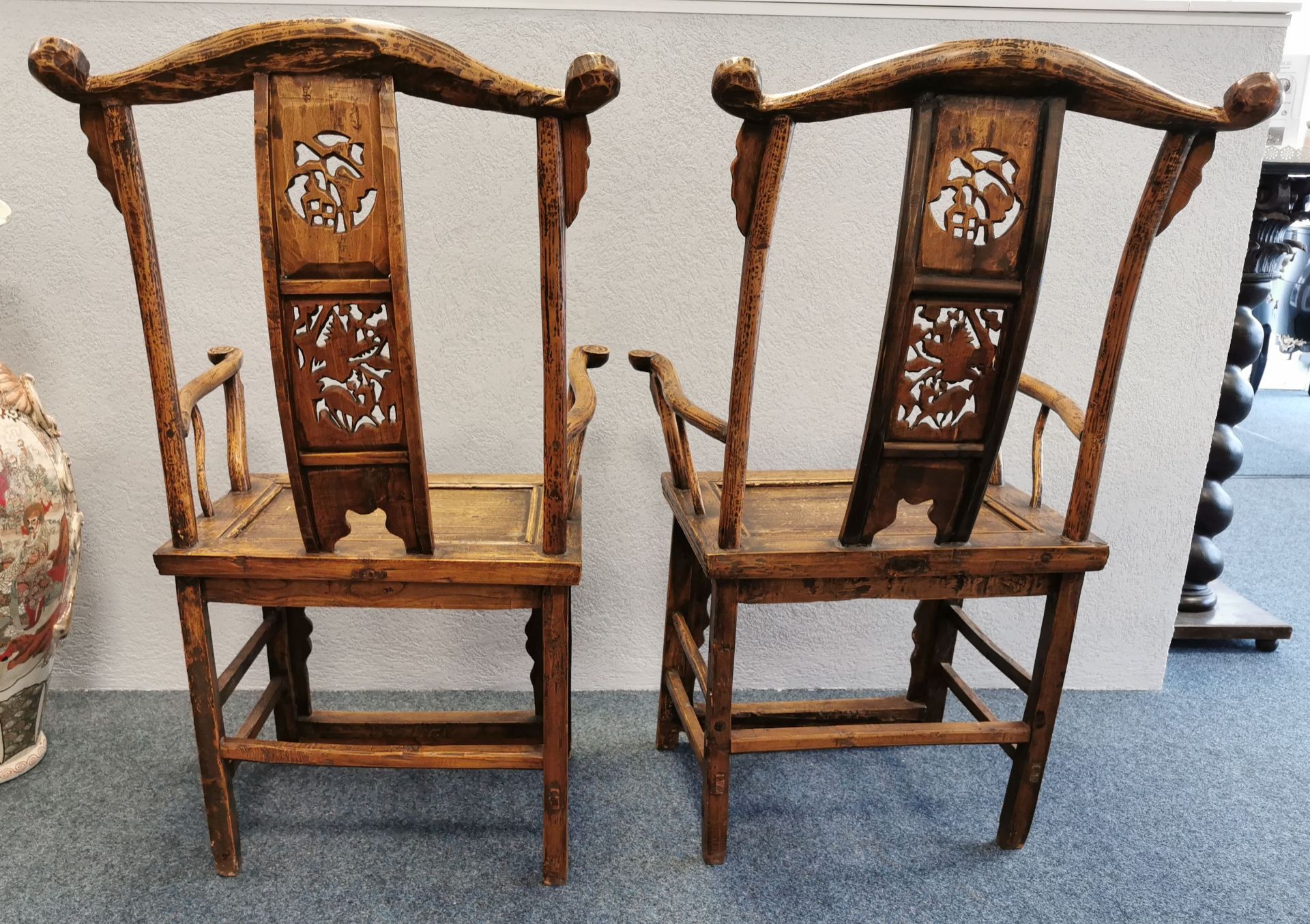 CHNESE ARM CHAIRS - Image 3 of 4