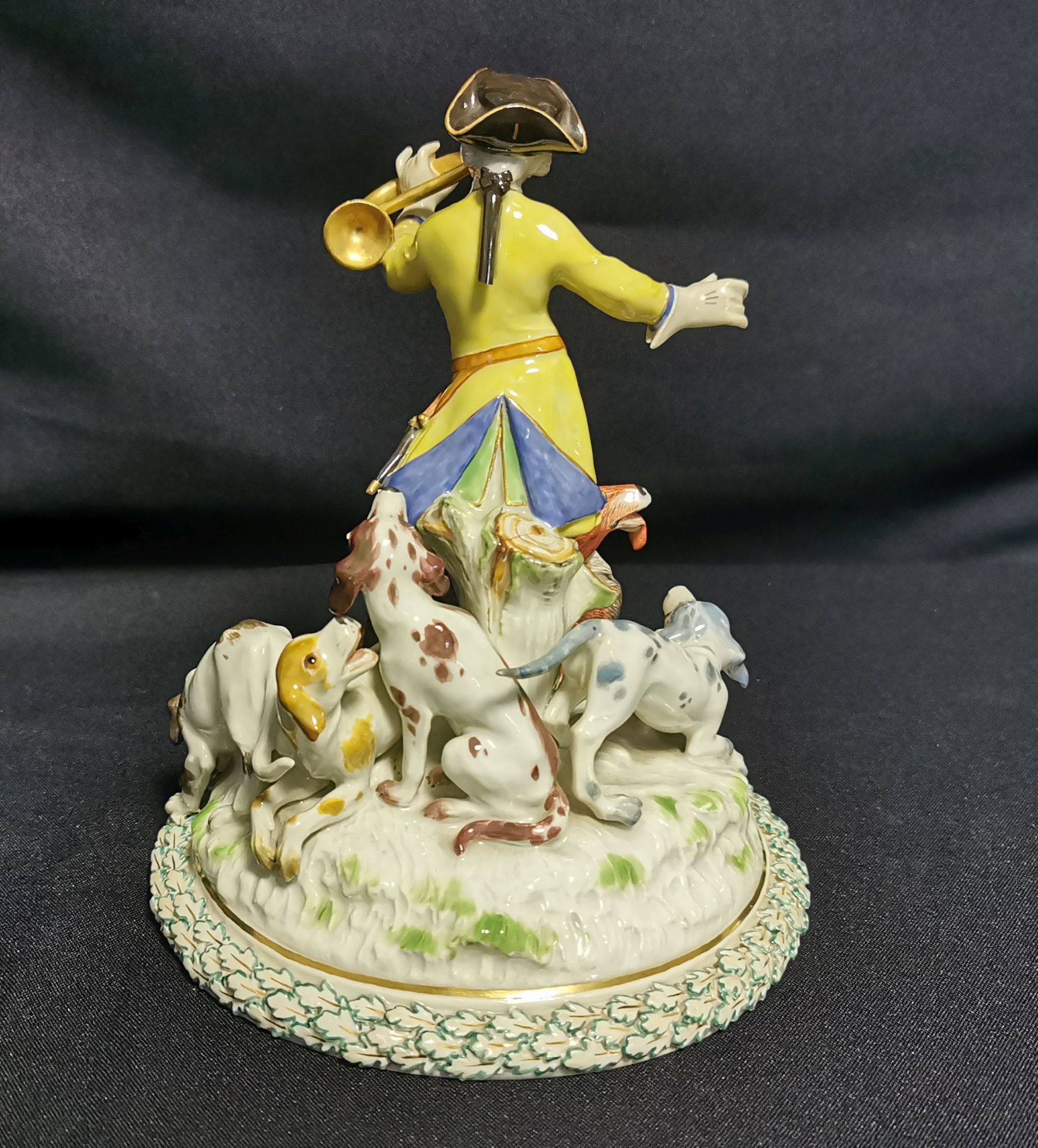 MEISSEN HUNTING FIGURE GROUP - Image 3 of 5
