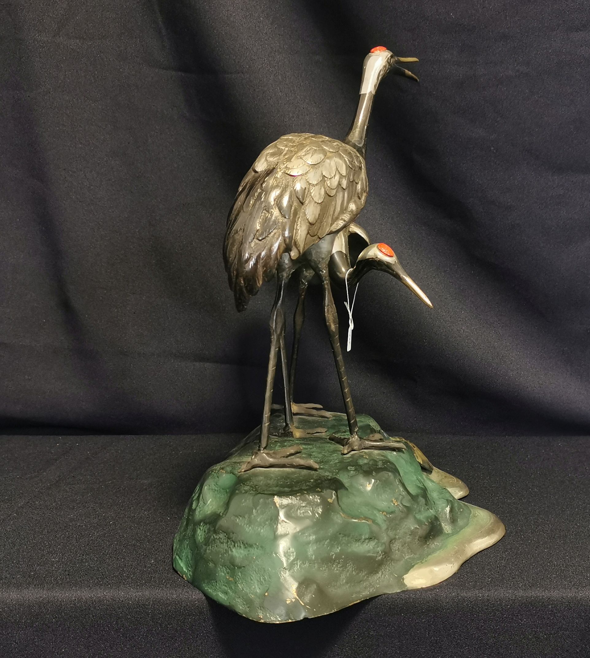 SCULPTURE GROUP "HERONS AND TURTLE - Image 3 of 3
