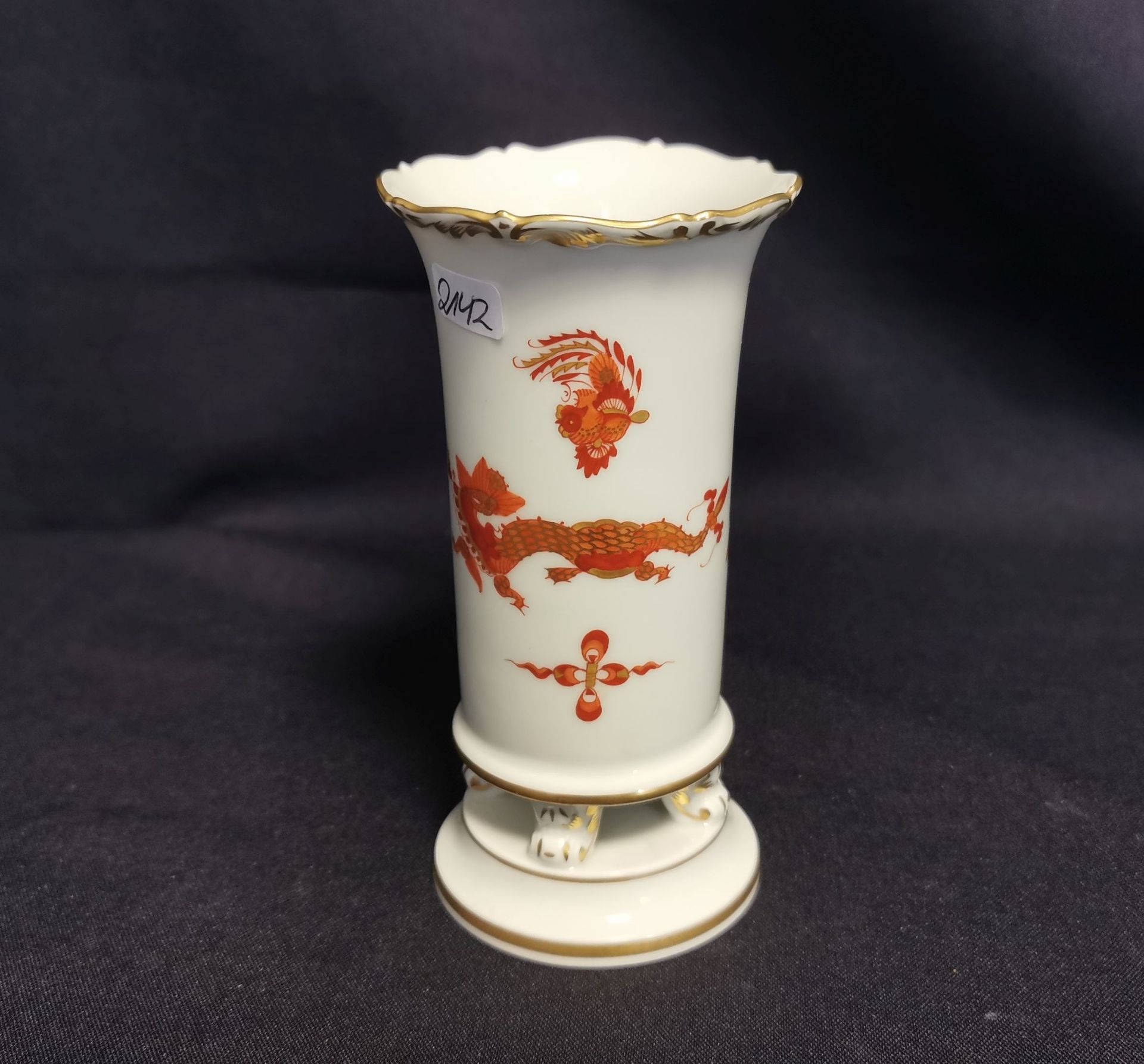 MEISSEN VASE "MING DRACHE"