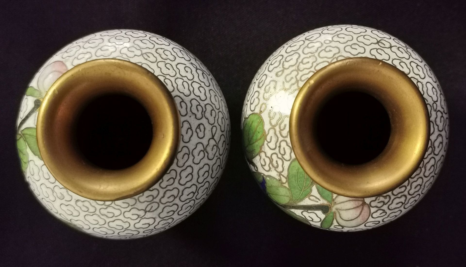 CLOISONNÉ VASES - Image 3 of 4